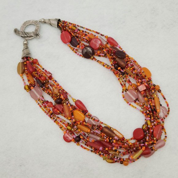 PS Pamela Scott Beaded Necklace #457 - Picture 4 of 15